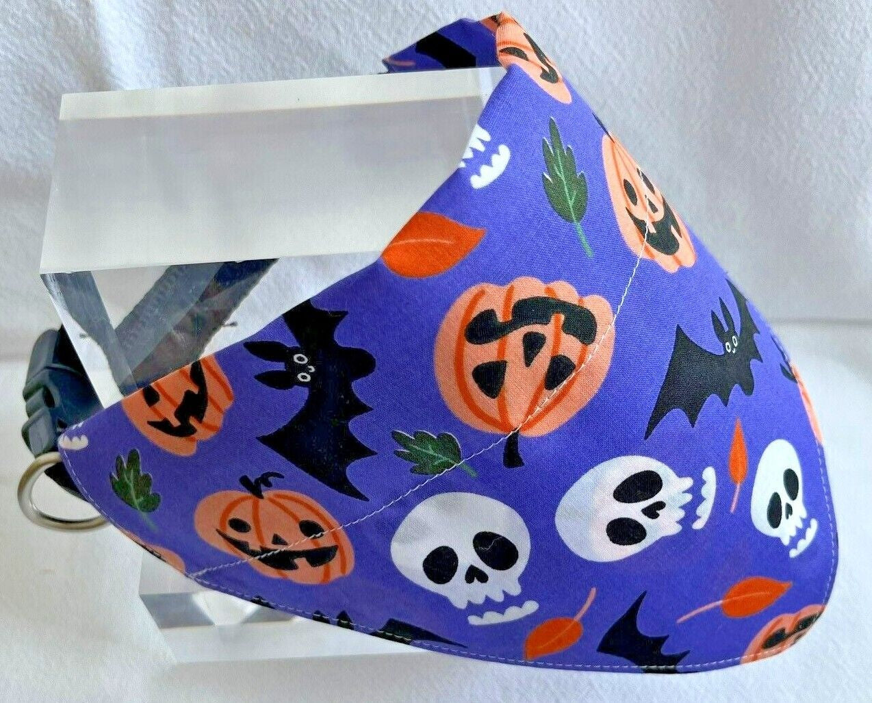 Halloween Dog Collar Accessories Bow & Bandana Handmade in UK. Multi Sizes