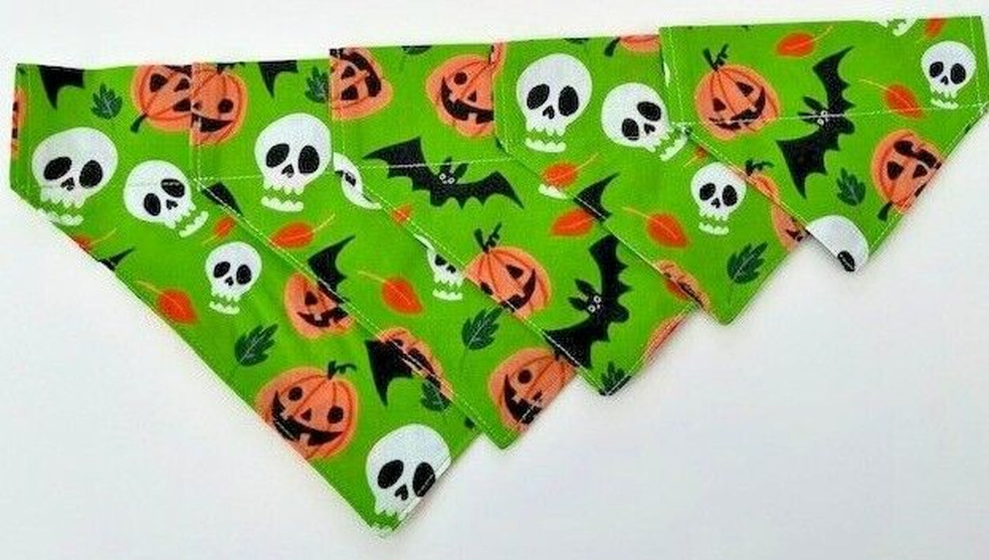 Halloween Dog Collar Accessories Bow & Bandana Handmade in UK. Multi Sizes