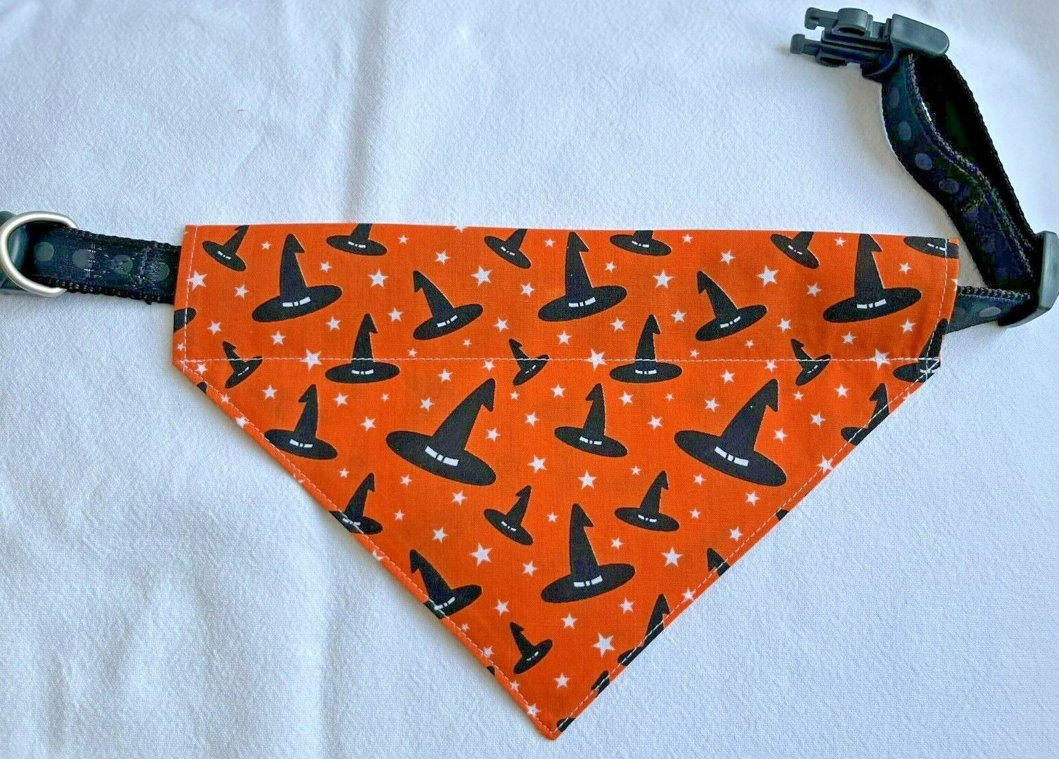 Halloween Dog Collar Accessories Bow & Bandana Handmade in UK. Multi Sizes
