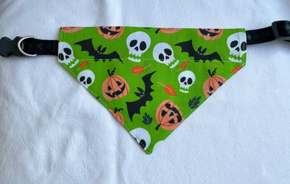 Halloween Dog Collar Accessories Bow & Bandana Handmade in UK. Multi Sizes