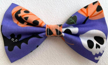 Halloween Dog Collar Accessories Bow & Bandana Handmade in UK. Multi Sizes
