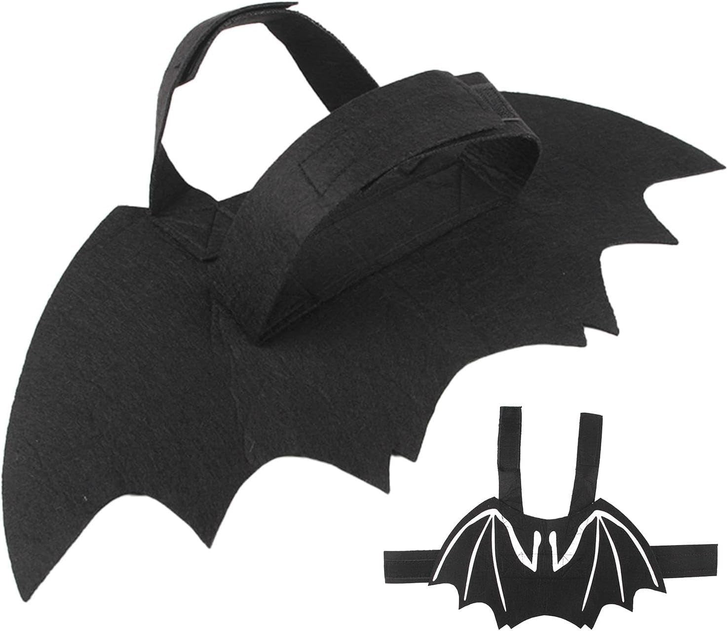 Bat Wings Dog Costume, Glow in the Dark Pet Cosplay Outfit, Halloween or Party