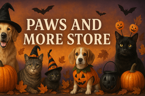 Halloween banner with lifelike animals and matching colors